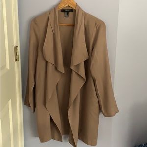 Trench cover up, blush pink coat!